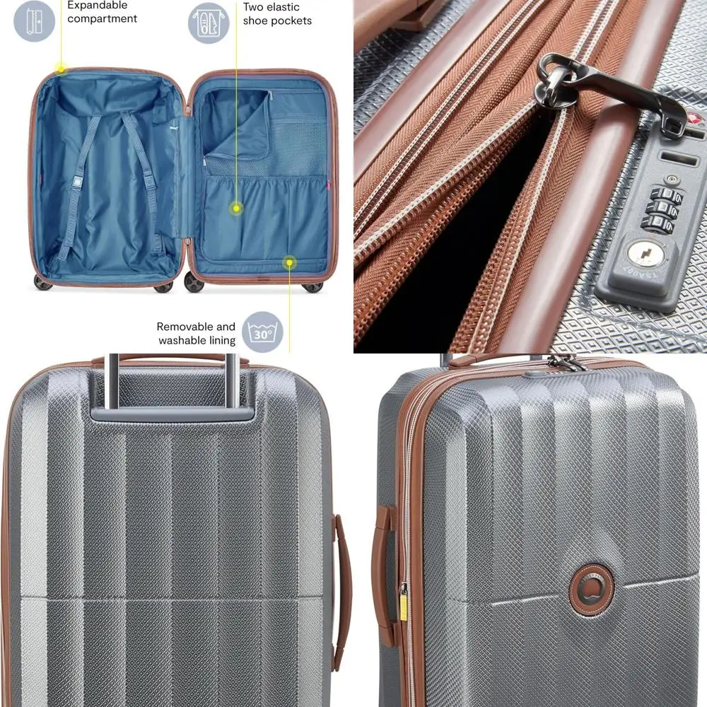 

Expandable Hardshell Spinner Luggage, Graphite, 21 Inch Carry-On