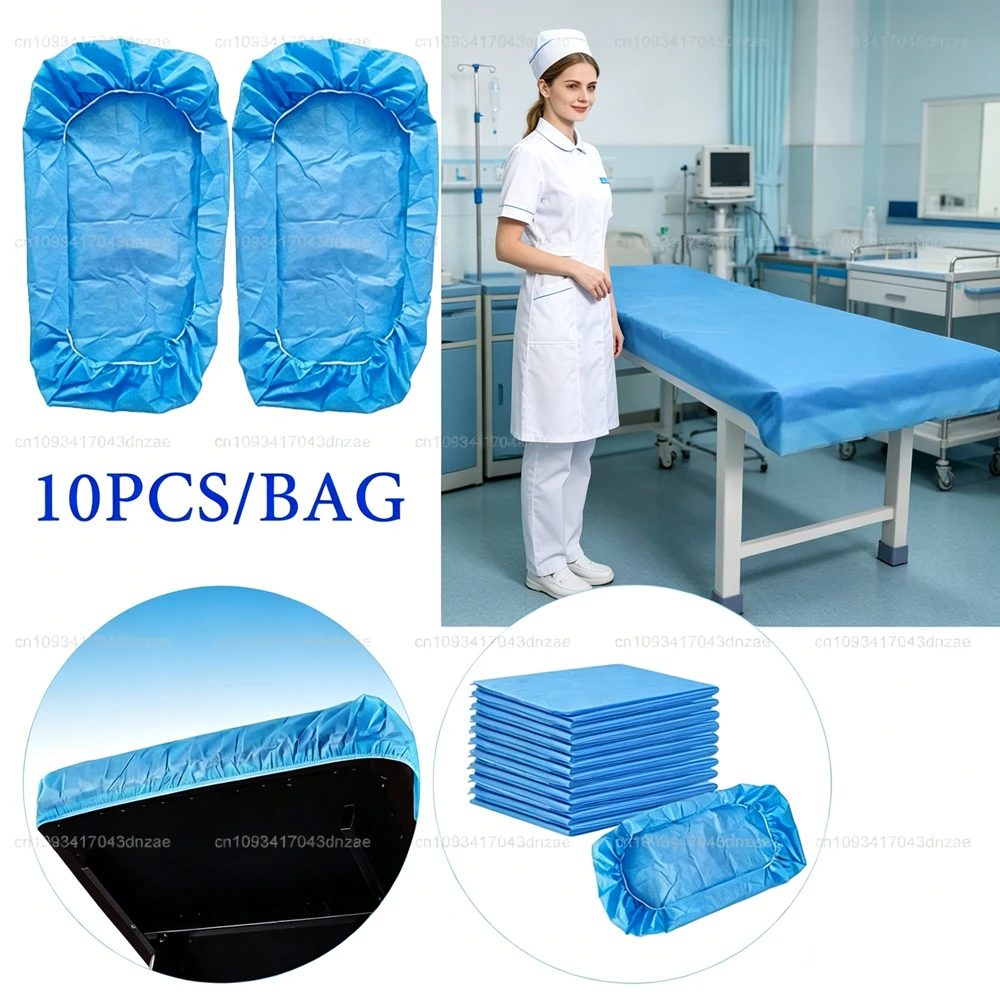 

10Pcs/bag Disposable Waterproof Oilproof Beauty Salon Bed Sheets SPA Massage Skin-friendly Filmed Bed Table Cover Sheet Sterile