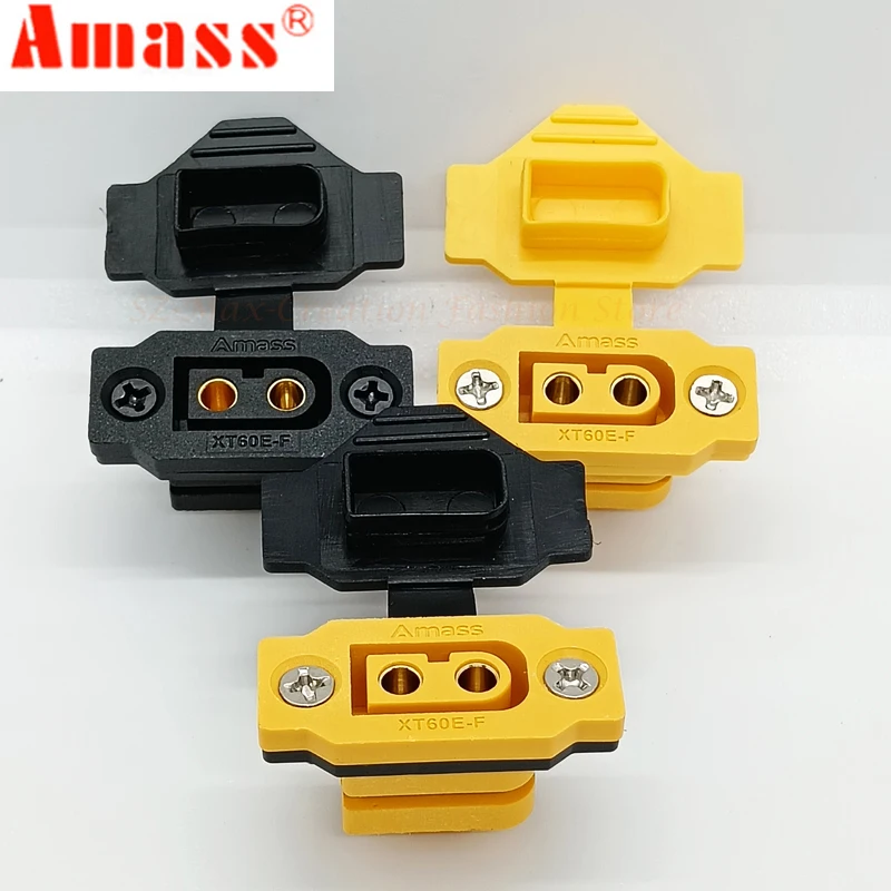 Amass Yellow/Black XT60E-F Female Plug XT60 XT60H Male Bullet Connector Wire Cable Plug For RC FPV Lipo Battery RC Quadcopter