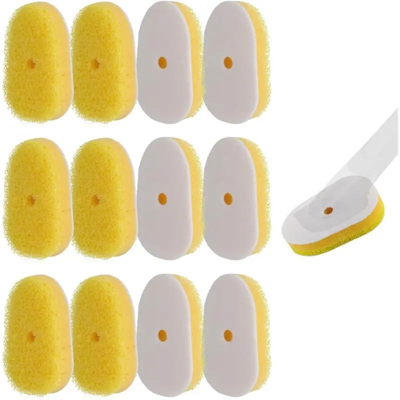 【PRICE REDUCT】For Scrub Daddy-Dish Wand Sponge Refills-12-Pack Replacement For Scrubbers Brushes, Sponge Heads