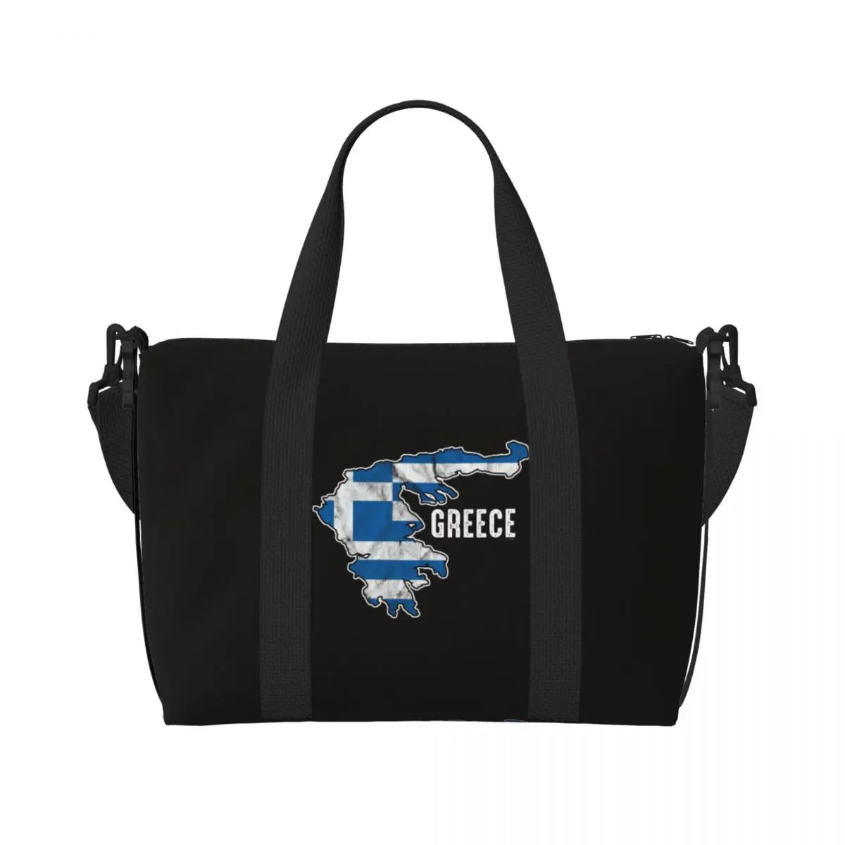 

Travel Bag Greece Map Gym Bag Waterproof Sports Bags Large Capacity Training Custom Handbag Cute Fitness Bag For Male Female