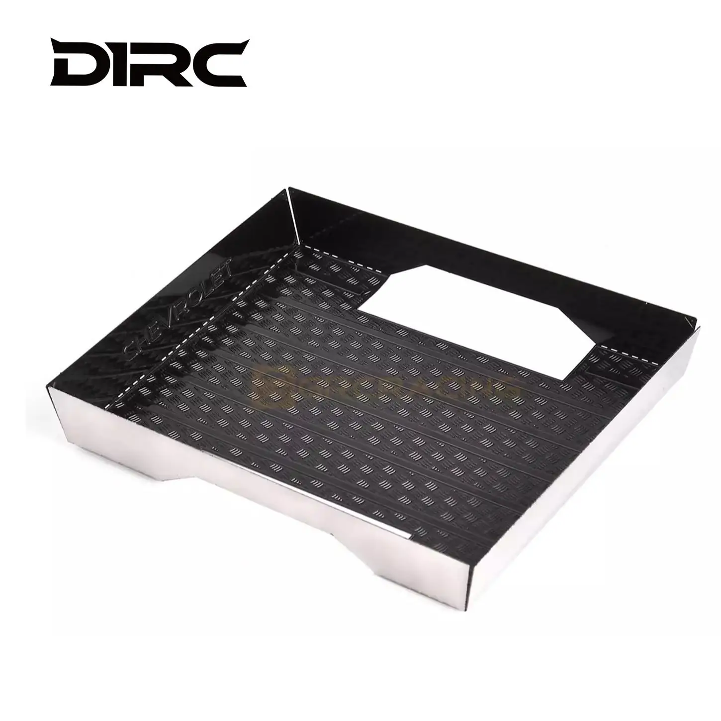 GiRC Cargo Box Stainless Steel Decorative Sheet Simulated Car Shell Metal Protection for 1/18 RC Crawler Car TRX4M Chevrolet K10