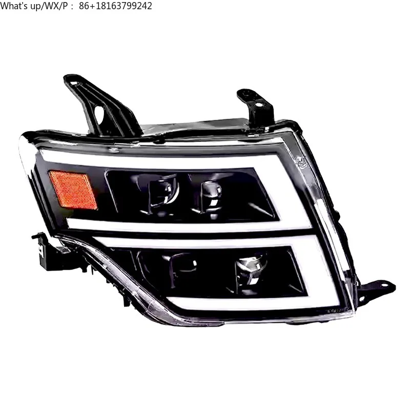 

High Quality Pajero V93 V97 Front LED Lens Daytime Running Modified Headlight Assembly Flow Direction White 2 Pieces