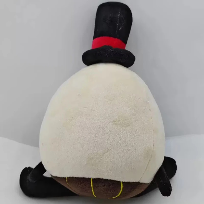 Cartoon Evil Boss Eggmen Plush Doll Funny Eggmen Hat Stuffed Toys 20x10cm Fans Collection Toy Party Birthday Gifts