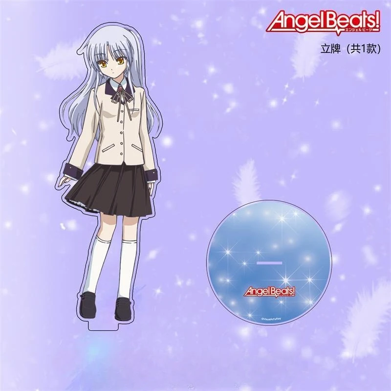 Oficialmente Angel Beats! Figura de acción de Kanade Tachibana con soporte acrílico, regalo decorativo