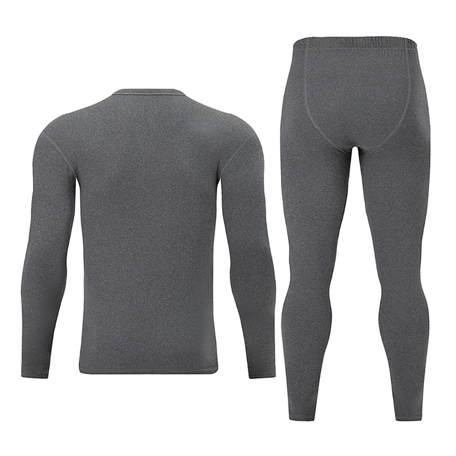 1/2/4-teiliges Set aus lässigen warmen Unterwäsche-Set für Herren und Teenager im Herbst/Winter, bequemes Sport-Langarmshirt mit dicker Basis – Detail 35