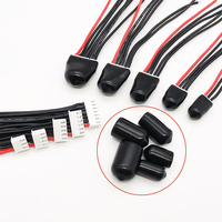 10PCS Rubber Terminal Insulated Protective Cover Caps Sparkproof Charged/Discharged for Lipo Battery 2S-6S Balance Charger Cable