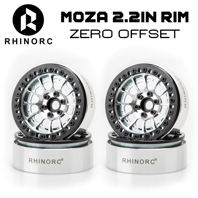 

Rhino MOZA 2.2 inch 25mm Narrow ZERO OffSet Rim 4PCS for 1/10 RC Crawler SCX10 Pro TRX4 Shafty Bully 2 MOA