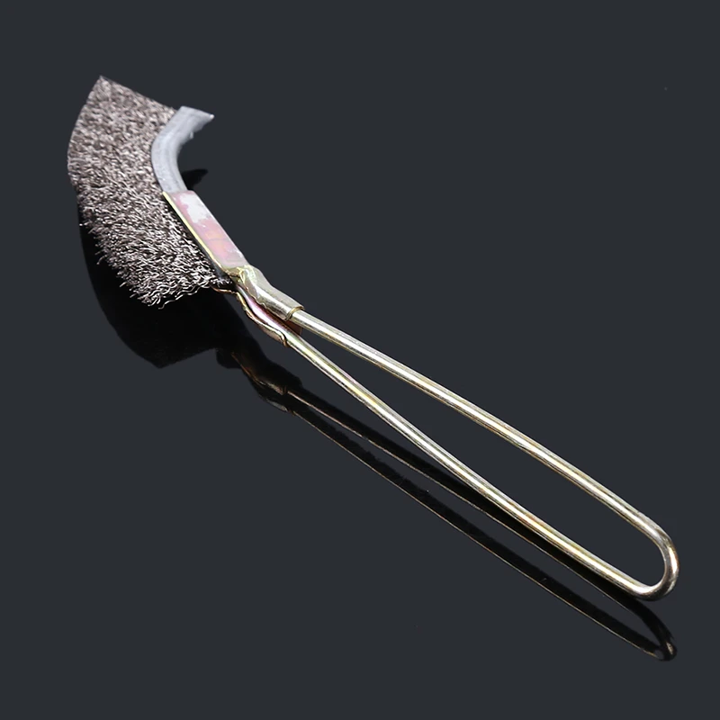 Wire Brush Stainless Steel Gap Groove Cleaning Tools Multi-function Straight Head Mini Scrubbing Rust Removal Brushes For Home