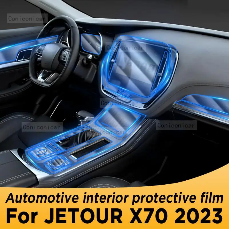 

For CHERY JETOUR X70 2023 Gearbox Panel Navigation Automotive Interior Screen Protective Film TPU Anti-Scratch Sticker