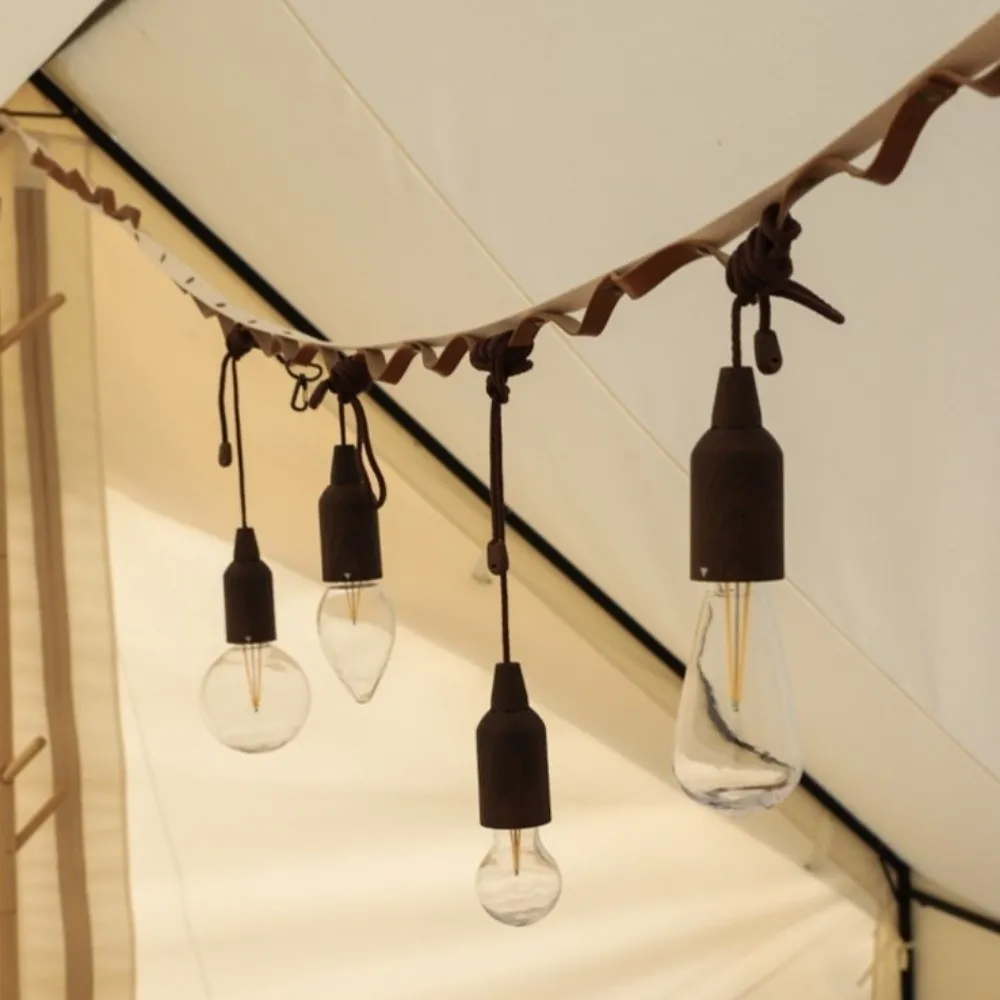 Retro Bol Camping Tentlamp Laag vermogen Waterdicht Trekkoord Licht Warme sfeer Extreem heldere sfeerlamp