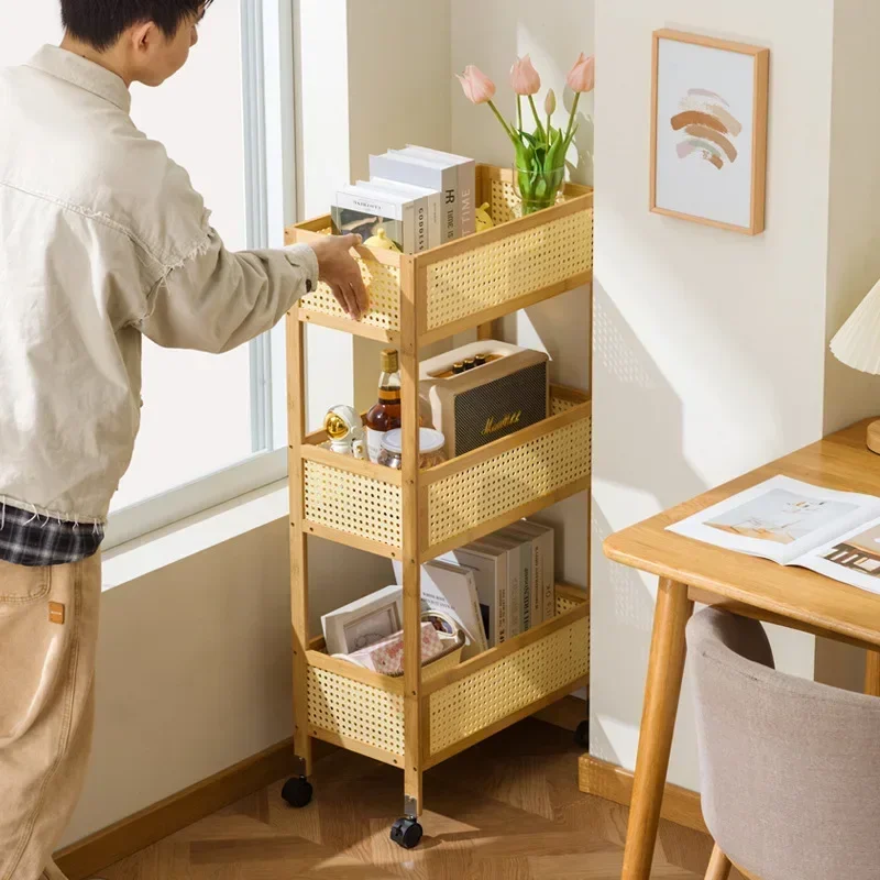Multi-functional Shelf removable trolley side office under table book storage cabinet student schoolbag placement artifact