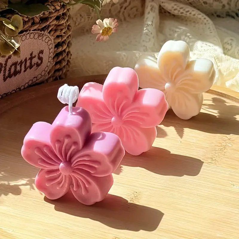 

DIY Flower Shape Silicone Mold for Handmade Soap Aromatherapy Candle Creative Home Crafting Decoration Mould