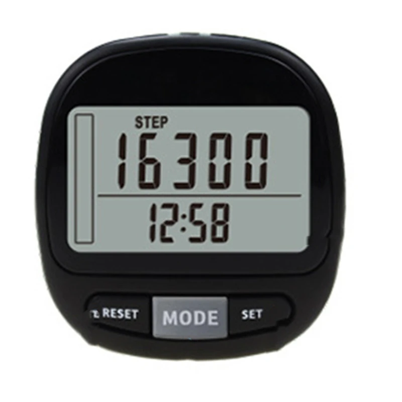 3D Pedometer with Clip, Accurate Step Counter, Large Display, Accurate Pedometers for Step Mile, Trackers for Walking