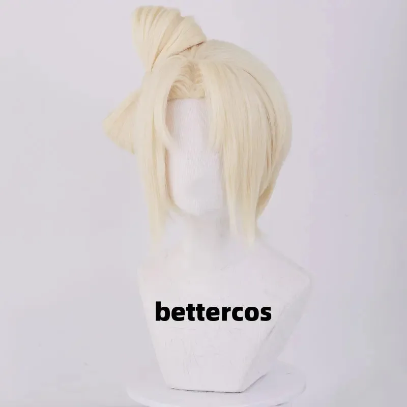 

CyAnime Tsunade Cosplay Wig Straight Blonde Cosplay Women Wigs Hair Heat Resistant Party Wigs + Wig Cap