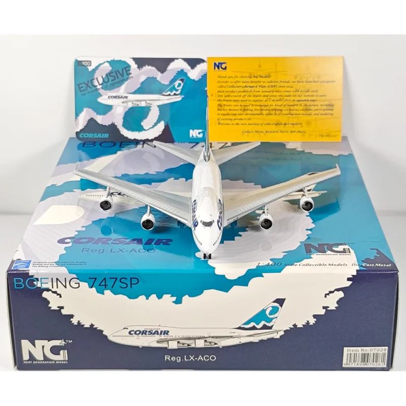 

NG Model Diecast 1/400 Scale 07028 Corsica B747SP LX-ACO Alloy Aircraft Model Collectible Decorative