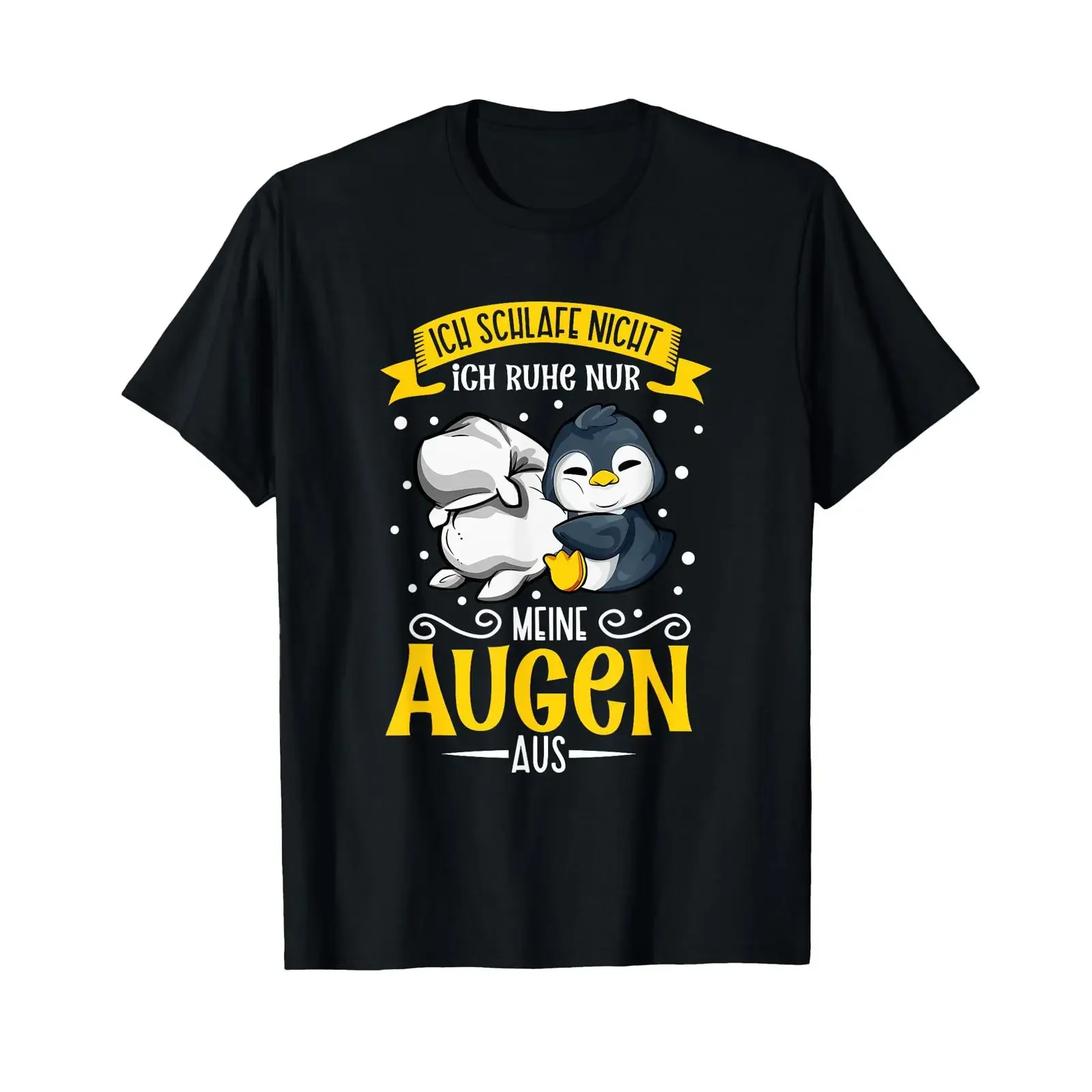 Penguin I'm not sleeping just resting My eyes are off T shirt vintage Washed Slightly Top For Everyday Wear Comfortable