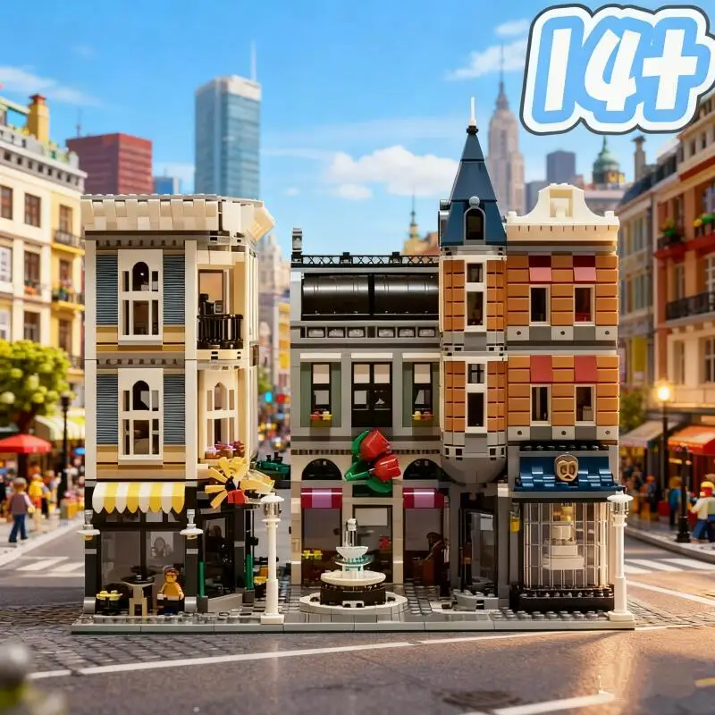 

NEW 4002PCS Hot 2025 New Releases 10255 City StreetView Center Assembly Square 15019 Building Kids for Toys Birthday Gift
