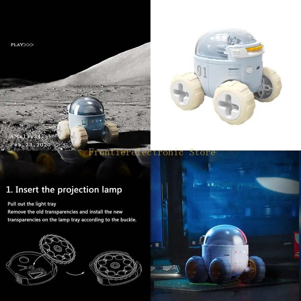 G8DB جو ستار العارض سيارة أضواء ليلية للأطفال مع الموقت الهدايا أضواء الغرفة نجوم القمر جعل الطفل ينام بسلام