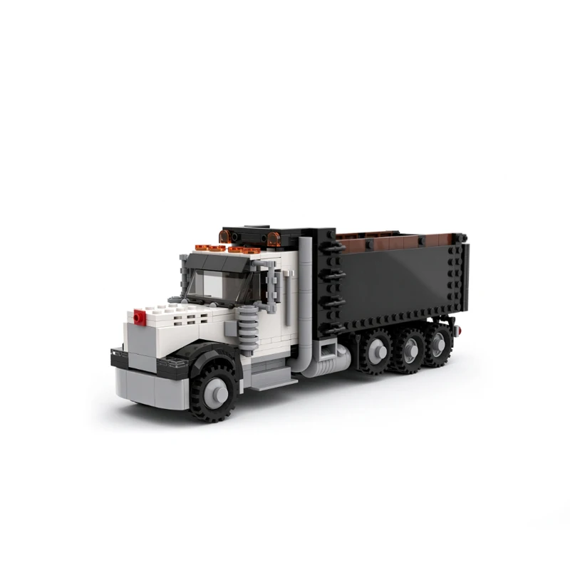 Speed Racing Car Model MOC Building Bricks W900 Triaxle Dump Truck Modular Technology Holiday Gifts Assemble Toys Suit