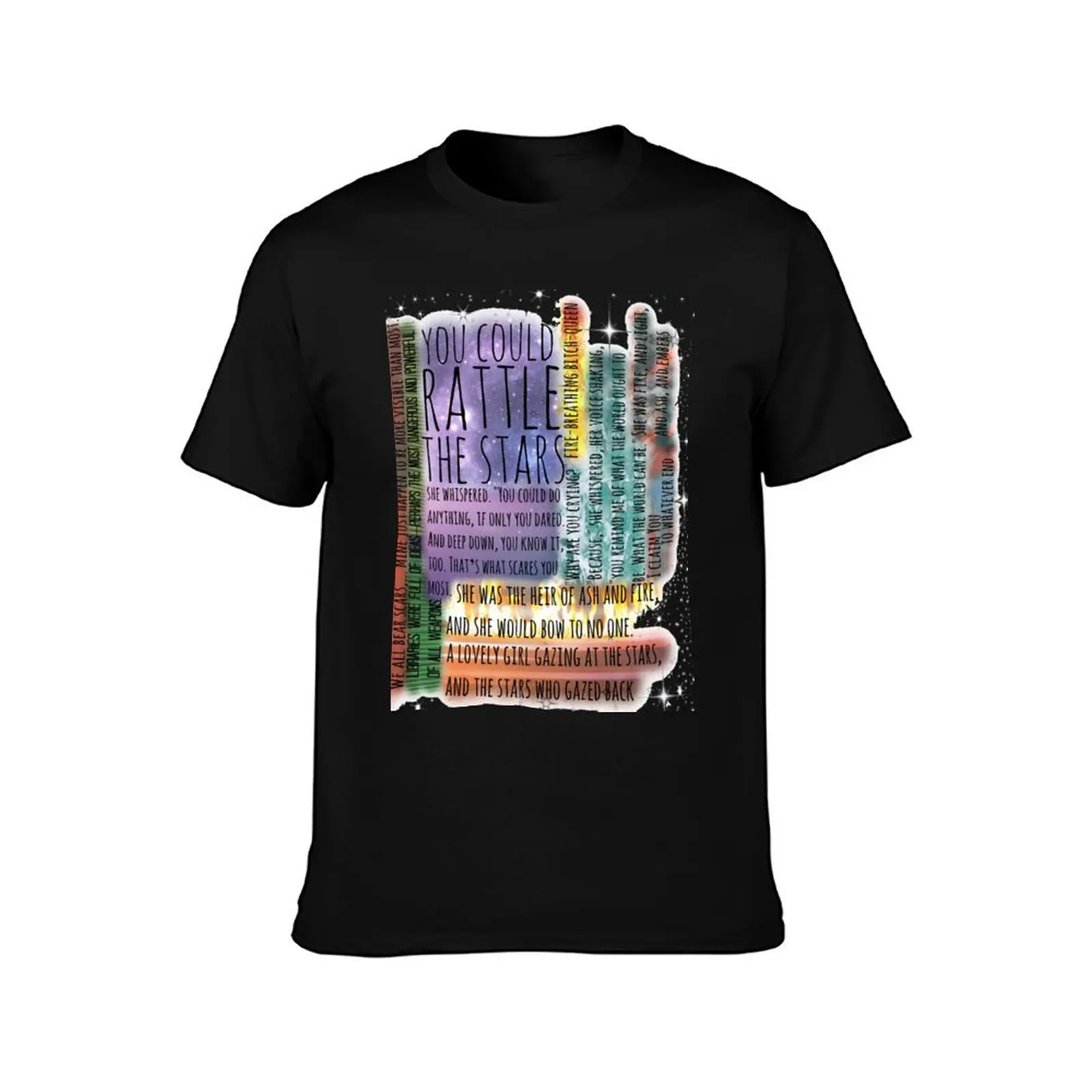 THRONE OF GLASS QUOTES T-Shirt Stylish Print Short Sleeve Tee T-Shirt