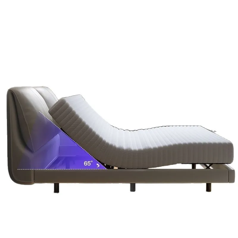 Smart latex spring mattress elephant ears light luxury modern smart suspension electric leather bed double bedroom