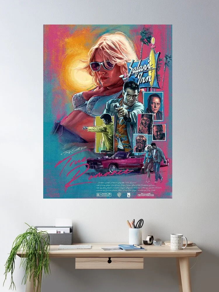 

True Romance Movie Print Art Canvas Poster- For Living Room Decoration - Home Wall Decor Picture