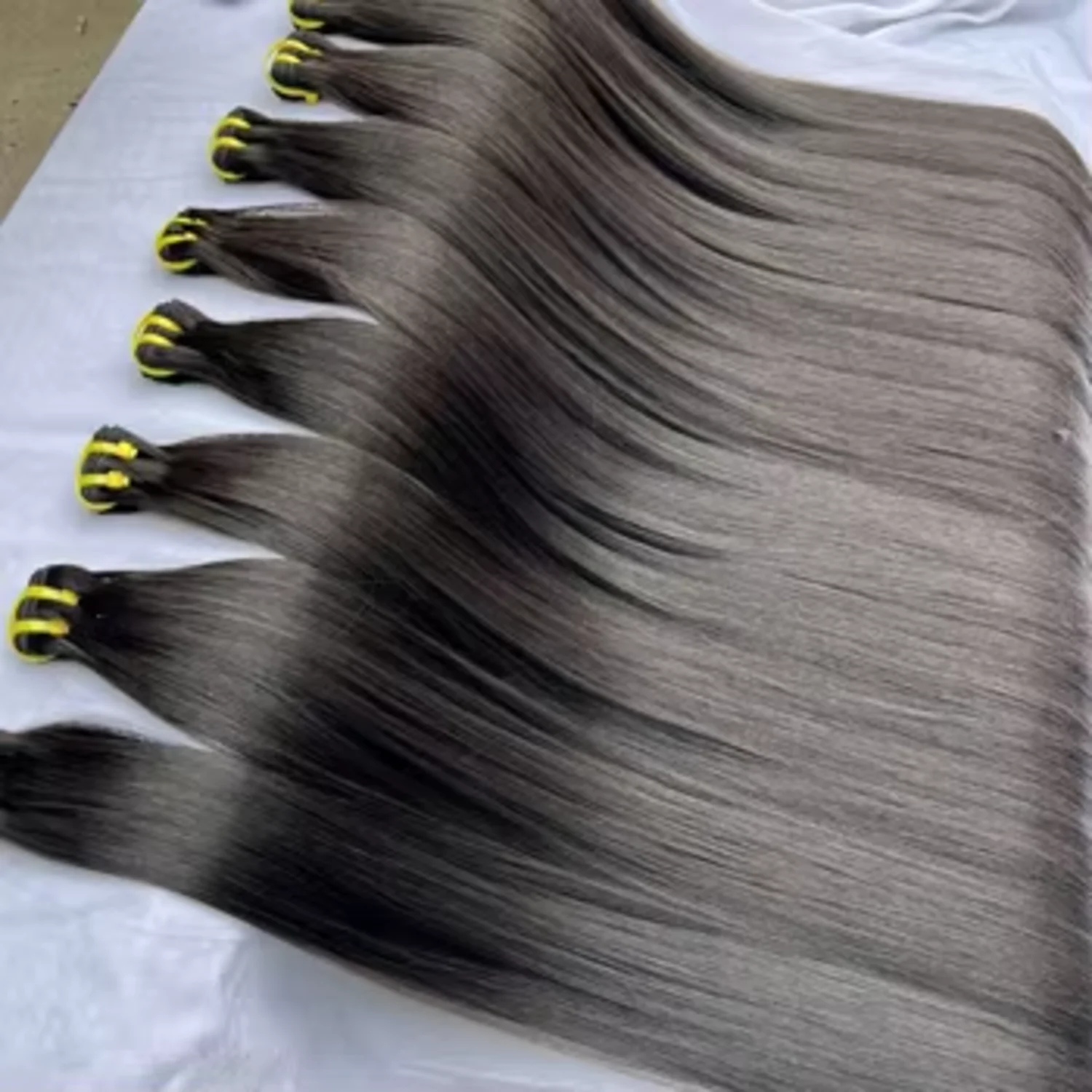 Pacotes retos de cabelo humano 14 14 14 Polegada 100% não processado brasileiro virgem tecer pacotes de cabelo humano para mulheres cor natural