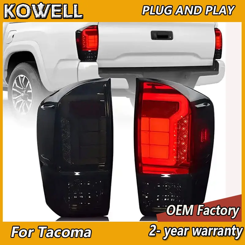

Car Styling for Toyota Tacoma Taillights 2015-2019 Tacoma Tail Lights Rear DRL Fog Brake Reversing Turn Signal