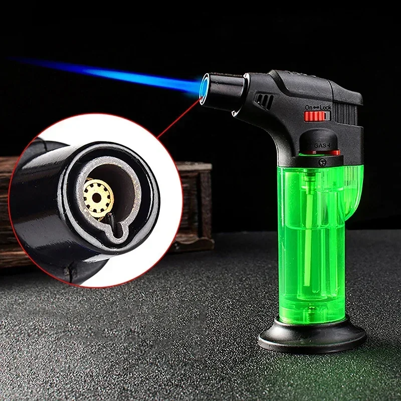 Windproof Direct Spray Welding Gun Ignition Gun Inflatable Flame Butane Lighter Barbecue Candle Camping Portable Tool