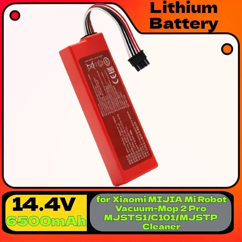 6000mAh High-Capacity Replacement Battery D099-4S2P/S1-260-4S2P – FOR Xiaomi MIJIA Mi Robot Vacuum-Mop 2 Pro MJSTS1/C101/MJSTP