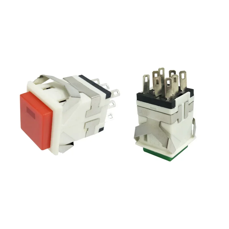 Kd2-24 Self Locking Self Reset Switch 3A / 250V 6A / 125V Snap In 2no2nc Instantaneous Square Button