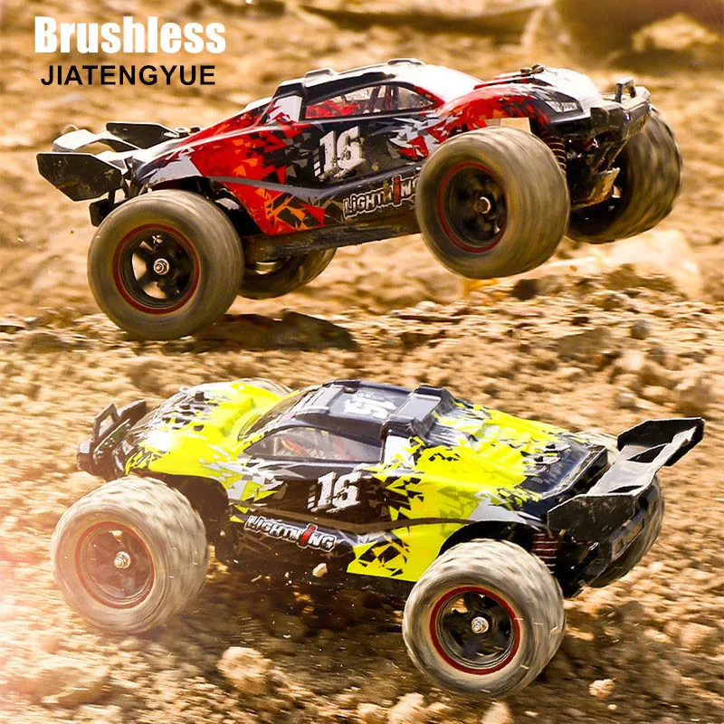 Jty brinquedos rc carro 65 km/h sem escova de alta velocidade rc drift carros 4wd bigfoot à prova dwaterproof água rádio controle remoto carros para crianças adultos