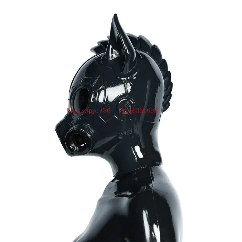 Breathing Valve Horse Silicone Headgear Gas Mask All-inclusive Props