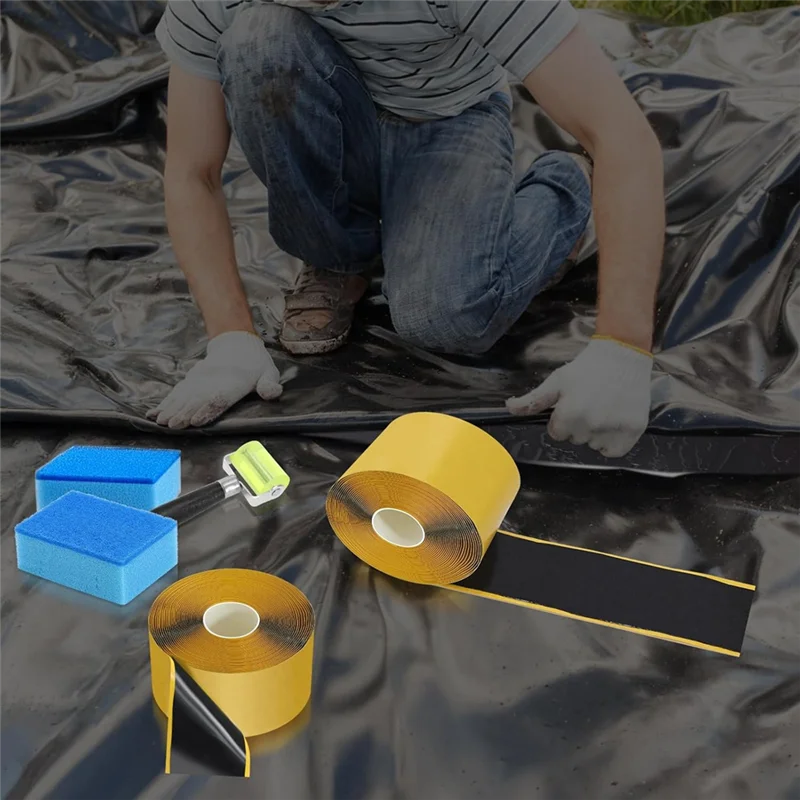 

【Promotion】Pond Liner Seam Tape Waterproof Seam Tape Self Adhesive Repair Tape For Pond Liner Roof