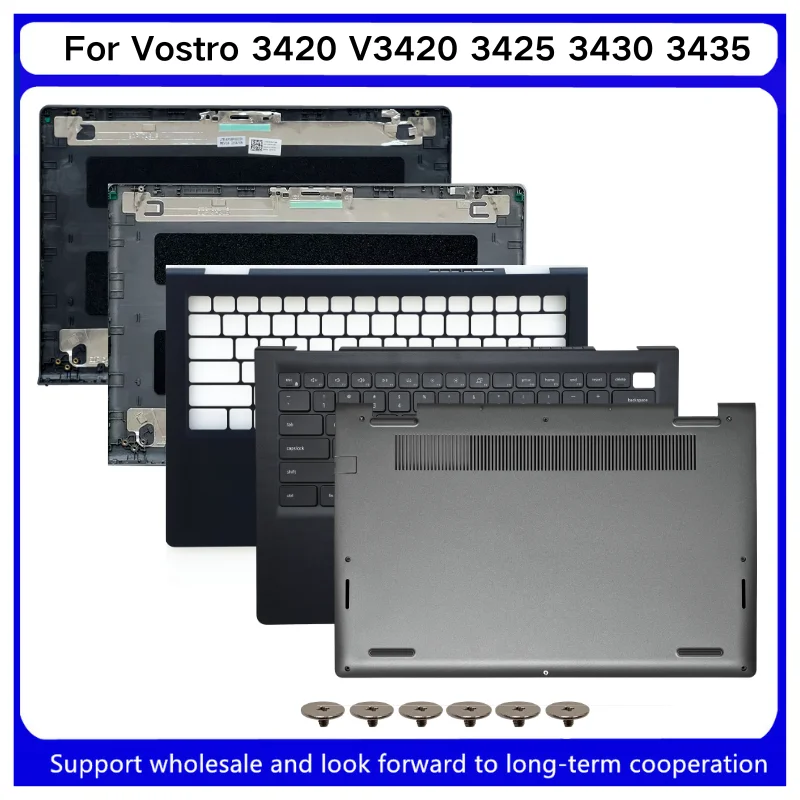 New For Kailxuling Vostro 3420 V3420 3425 3430 3435LCD Cover/Upper Case Palmrest Cover Keyboard/Bottom Case Cover/ 0HXH59 0M8X89