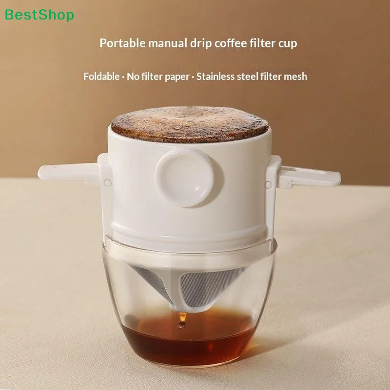 〔R〕No Paper Needed Coffee Drip Cup - Portable Manual Brewer with Stainless Steel Filter
