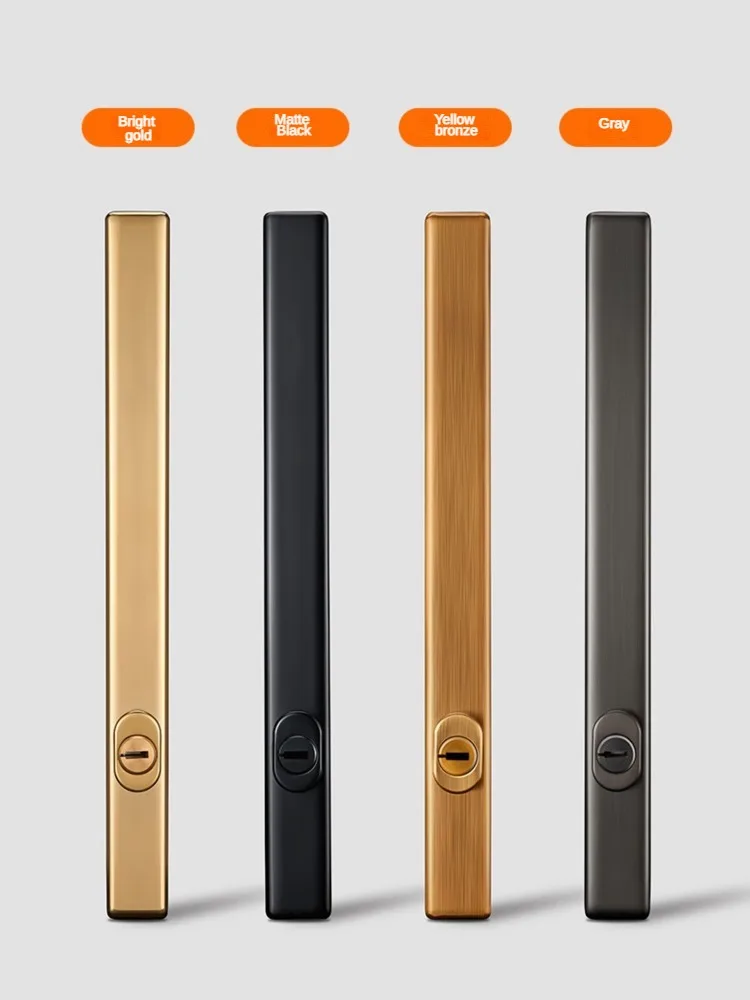 Imagem -06 - Fechadura de Porta Deslizante Ultra Bonita Maçaneta Muda Fechadura Invisível Unilateral Interior Quarto Novo 2023