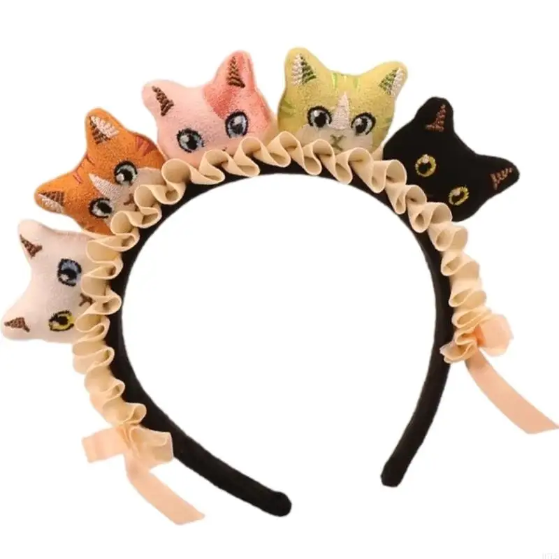 

Cats Headband Cartoon Kitten Hairband Hair Accessories Photo Booth Props H7EF