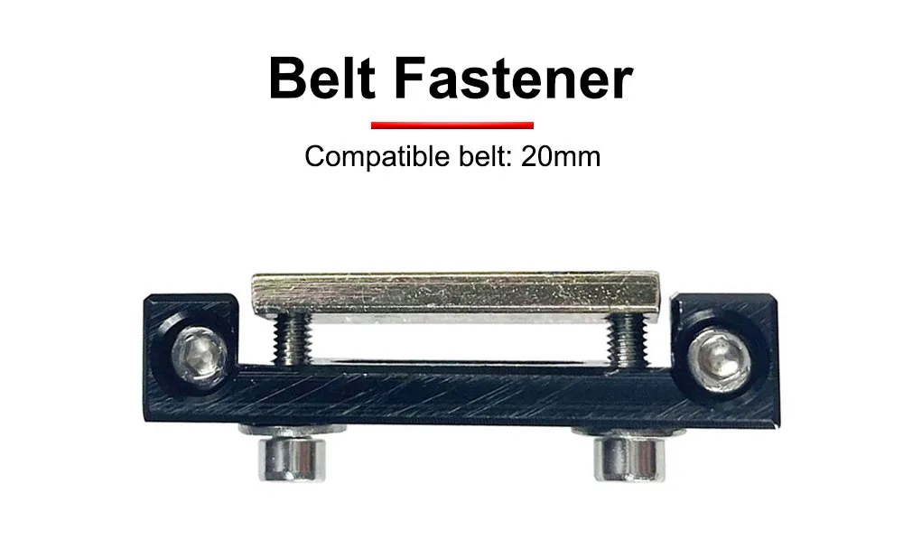 HUNST Riemenverschluss für offenes Zahnriemen-Getriebe mit einer Breite von 15 mm/20 mm für X/Y-Achsen-Hardware-Werkzeug, mechanische Teile – Detail 4