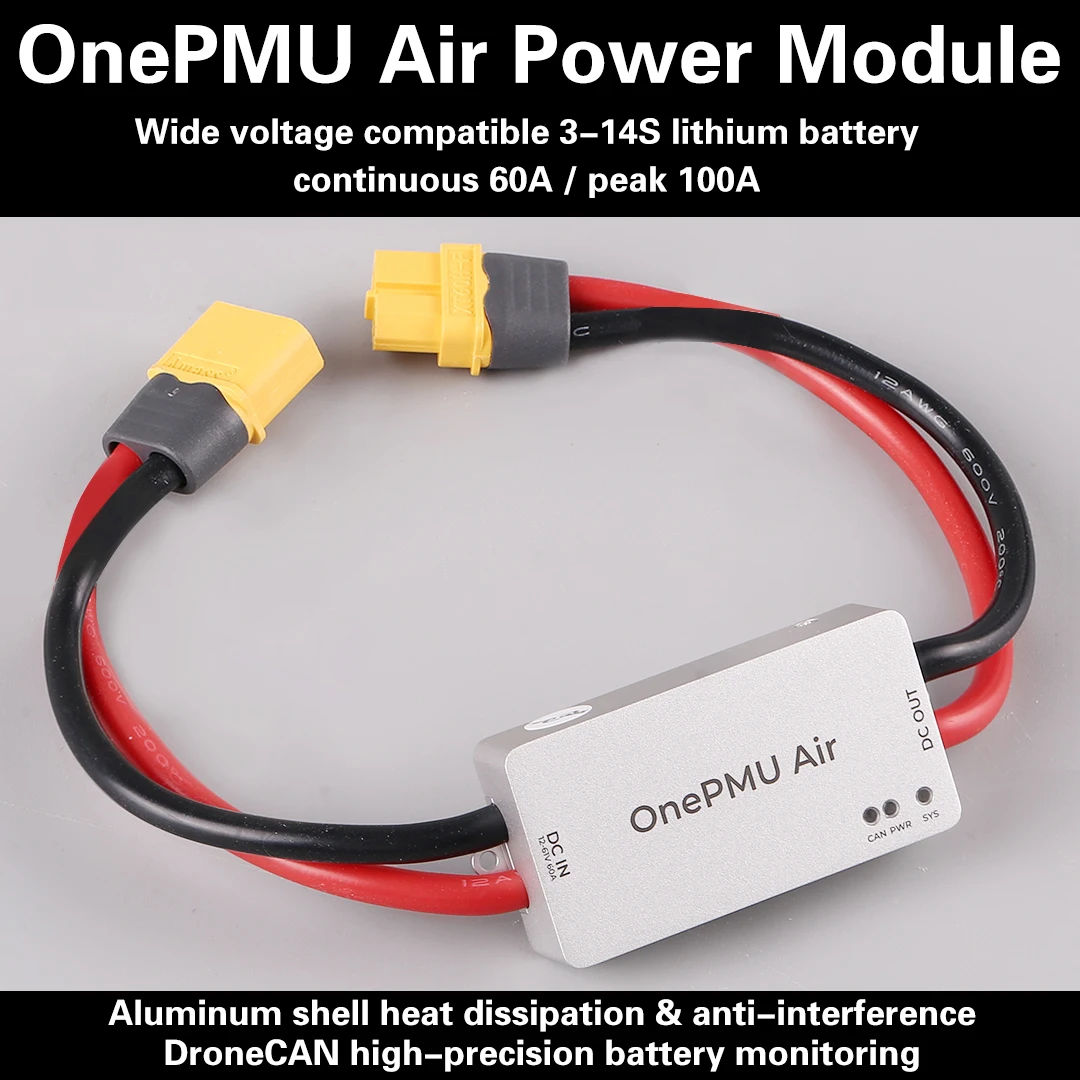 Zero One OnePMU Air Flight Controller Ammeter Voltmeter 60A DroneCAN Pix Drone