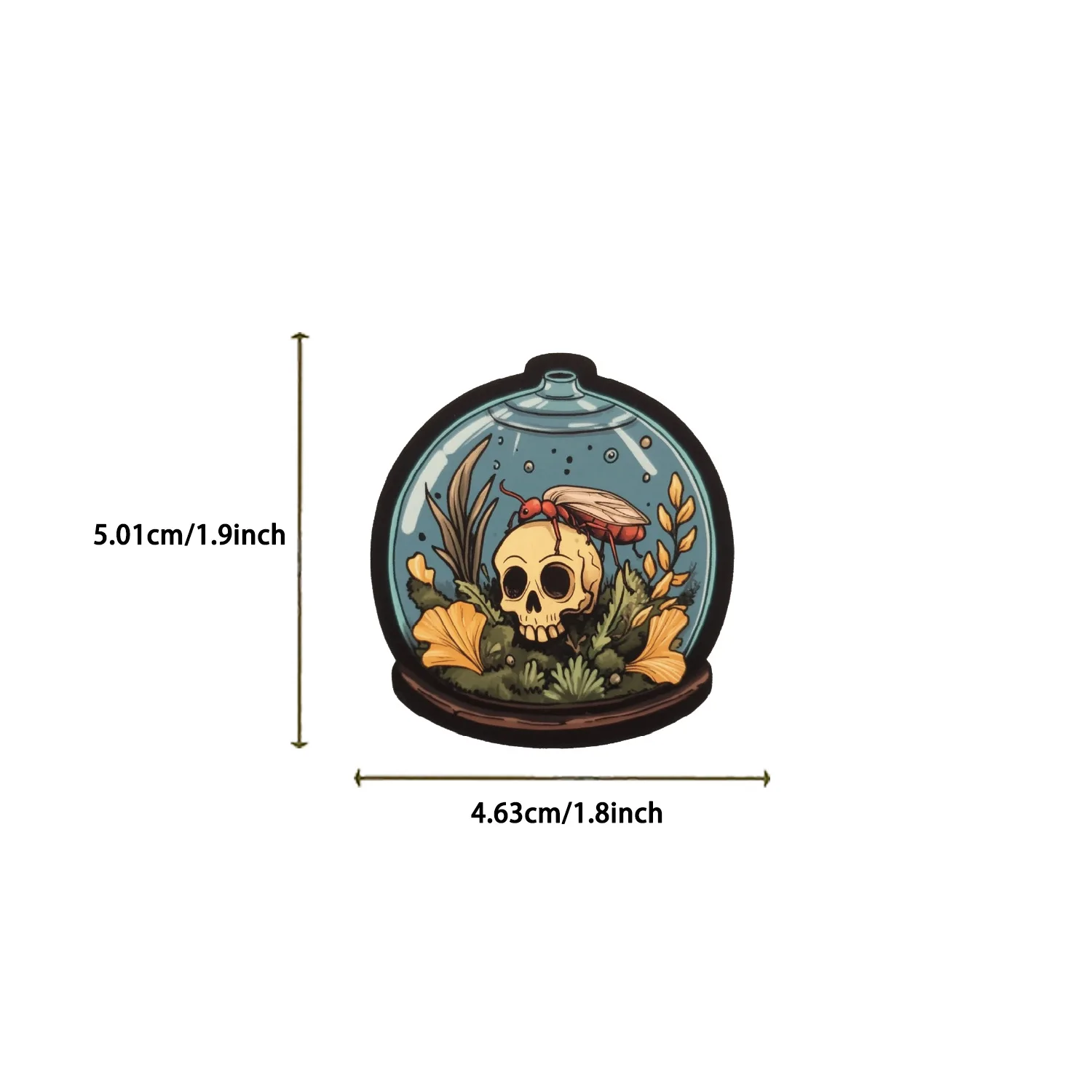 50 ชิ้นการ์ตูน Mystery ขวด, Biological Graffiti สติกเกอร์กีตาร์โน้ตบุ๊คกระเป๋าเดินทาง DIY ขวดน้ําตกแต่งสติกเกอร์กันน้ํา