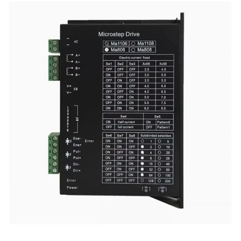 MA806 Stepper Motor Driver AC110V Current 6A for Automatic Terminal Machine Drive Board of Engraving Machine