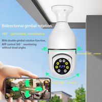 Wifi Bulb E27 Surveillance Camera Full Color Night Vision 360° Rotating  Automatic Human Tracking Two-way Talk Smart Home