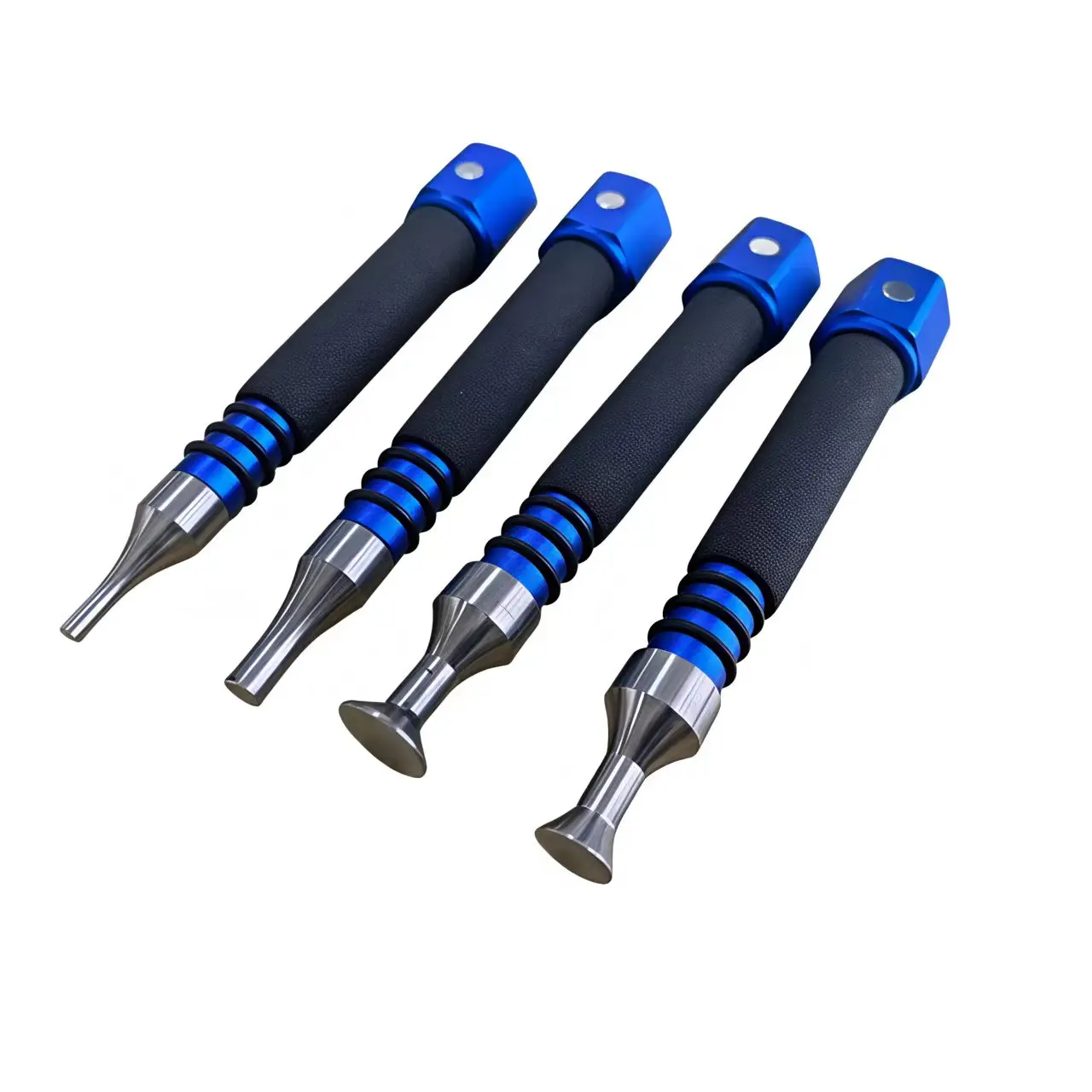 PDR Car Dent Repair Magnetic Tapping Pen Set – 4 Size Professional Paintless Auto Dent Fix Tool Kit