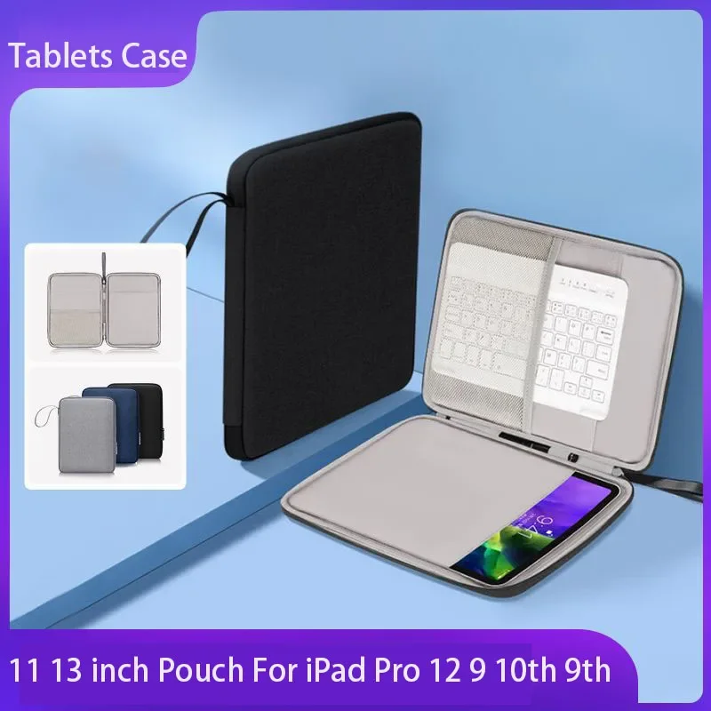 حافظة كمبيوتر لوحي صلبة لجهاز iPad Pro 12 9 11 13 بوصة حقيبة iPad 10th 9th 8th 7th Generation Air 5 4 3 2021 2022 حقيبة كمبيوتر لوحي مقاومة للماء