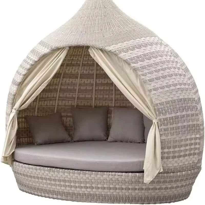 

Уличная мебель, набор шезлонгов из ротанга, мебель из ротанга, садовые шезлонги