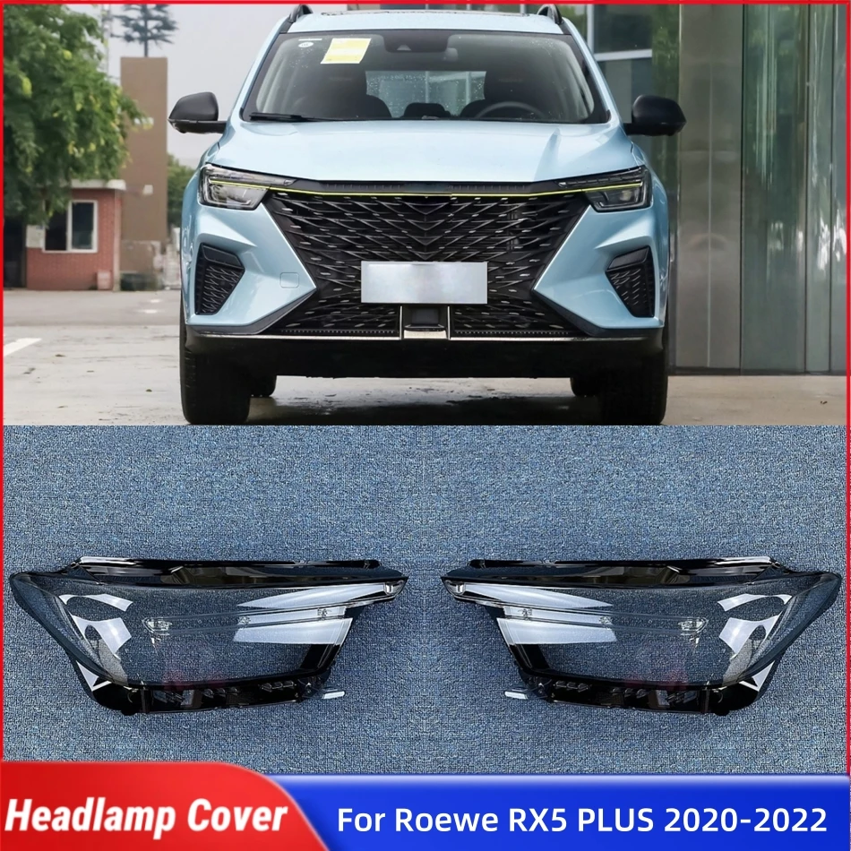 

For Roewe RX5 PLUS 2020 2021 2022 Car Gadgets Front Lamp Lens Glass Lens Car Front Headlight Lens Cover Lights Shell