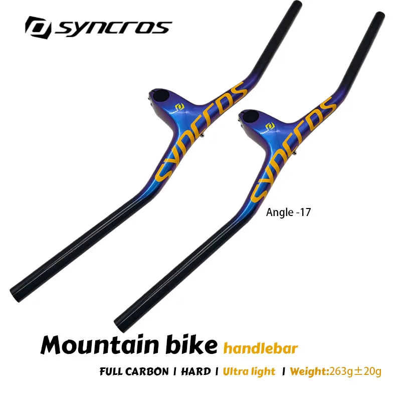 

Syncros Integrated Carbon MTB Handlebars 28.6mm 680-780mm Stem 60-100mm Mountain Bike Parts