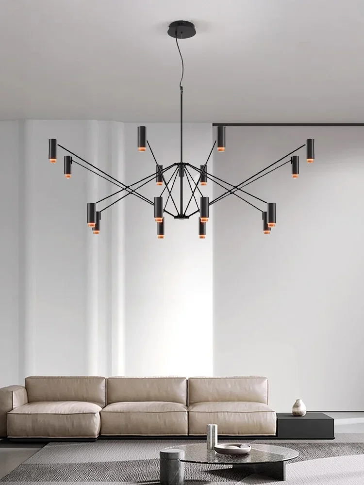 

Spain modern ceiling chandeliers bedroom lamp home lighting suspension design black pendant lights for living room dining loft